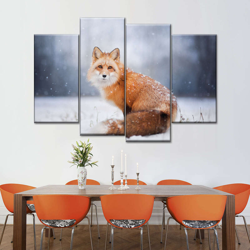 Little Red Fox Portrait Wall Art