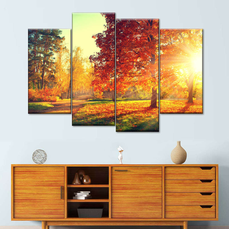 Autumn Sunset Wall Art