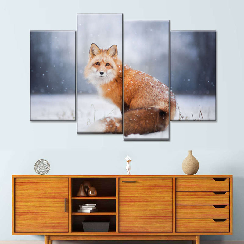 Little Red Fox Portrait Wall Art