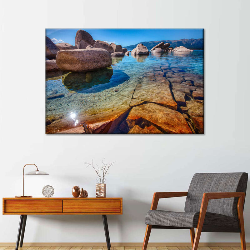 Lake Tahoe Stones Wall Art