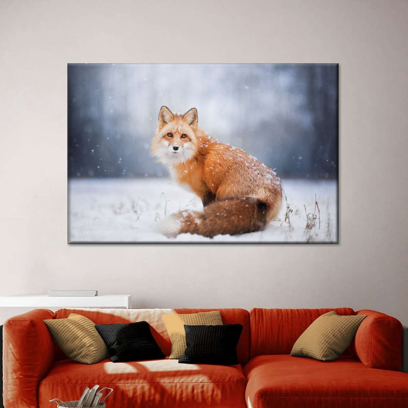 Little Red Fox Portrait Wall Art