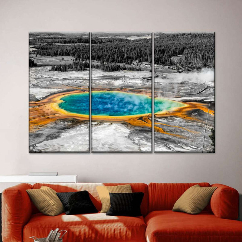 Grand Prismatic Spring Pop Wall Art