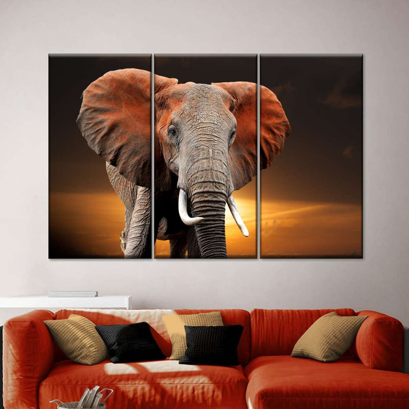 Kenyan Elephant Wall Art