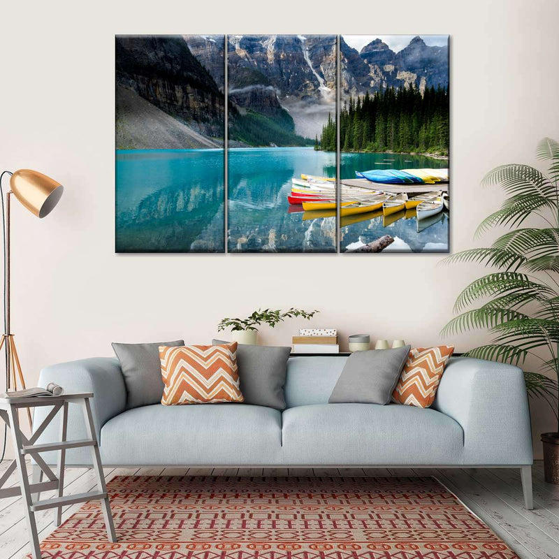 Lake Moraine Kayaks Wall Art