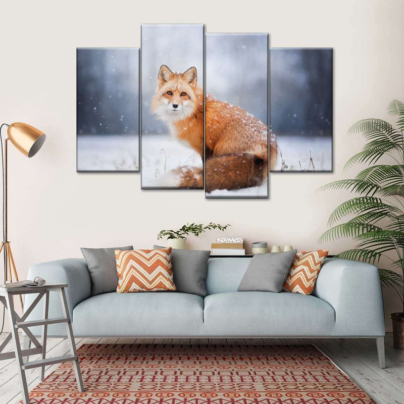 Little Red Fox Portrait Wall Art