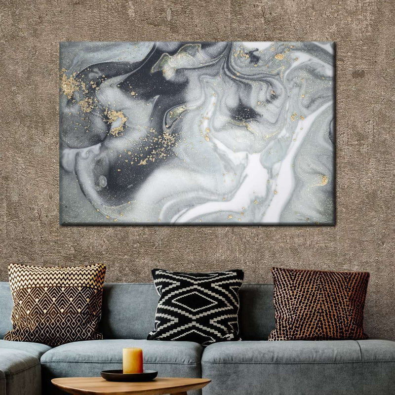 Swirly Fluid Abstract Wall Art