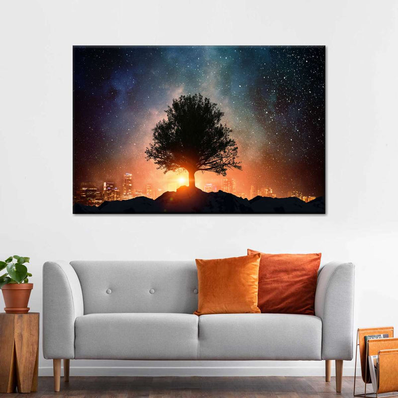 Starry Tree Wall Art