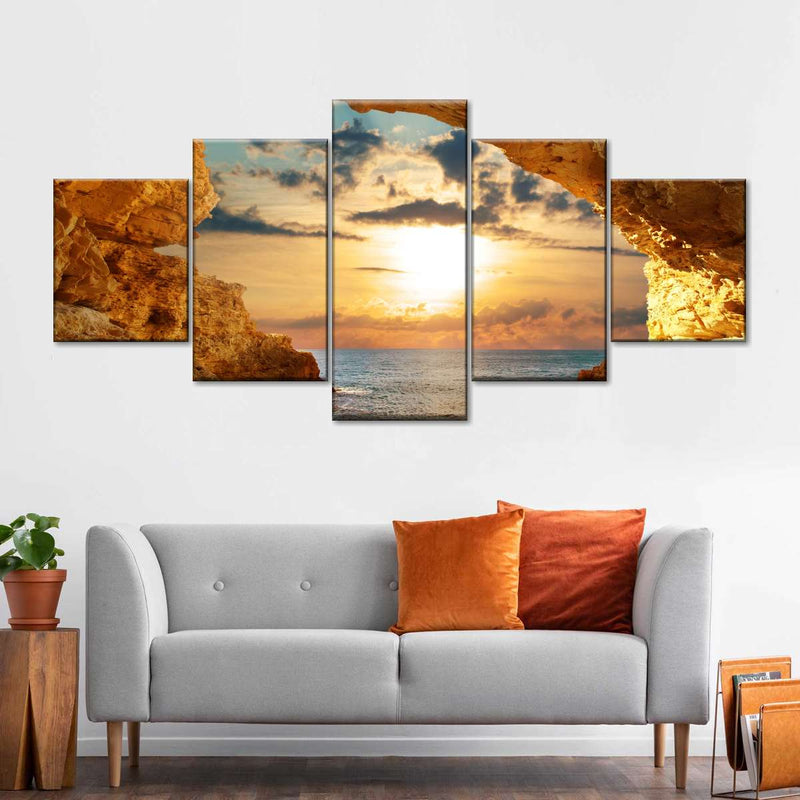 Bright Beach Sunrise Wall Art