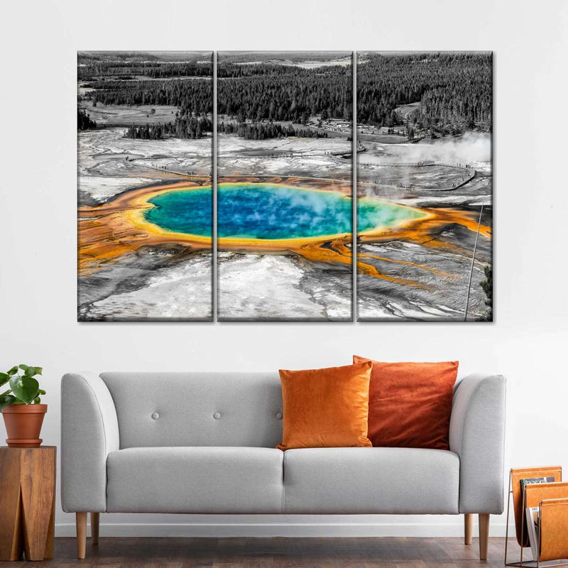 Grand Prismatic Spring Pop Wall Art