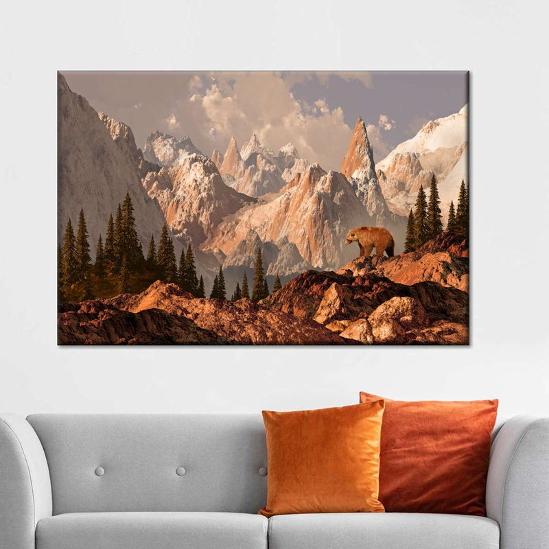 Rocky Mountain Bear Wall Art