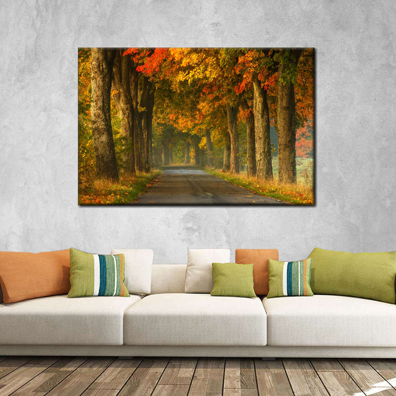 Polish Autumn Road Wall Art