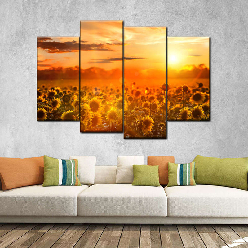 Yellow Sunset Wall Art