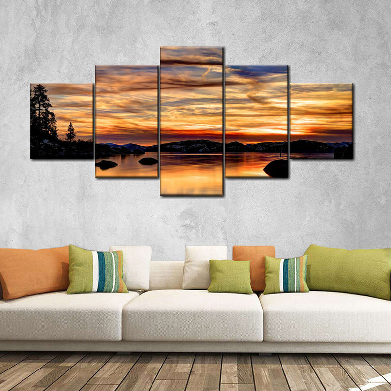 Lake Tahoe Granite Boulders Wall Art