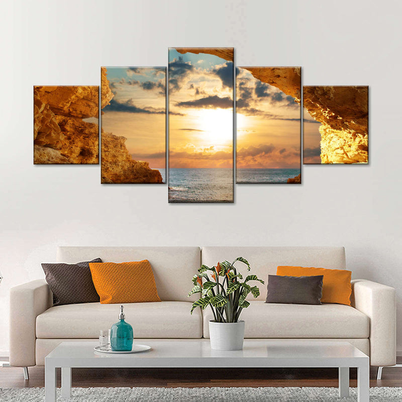 Bright Beach Sunrise Wall Art