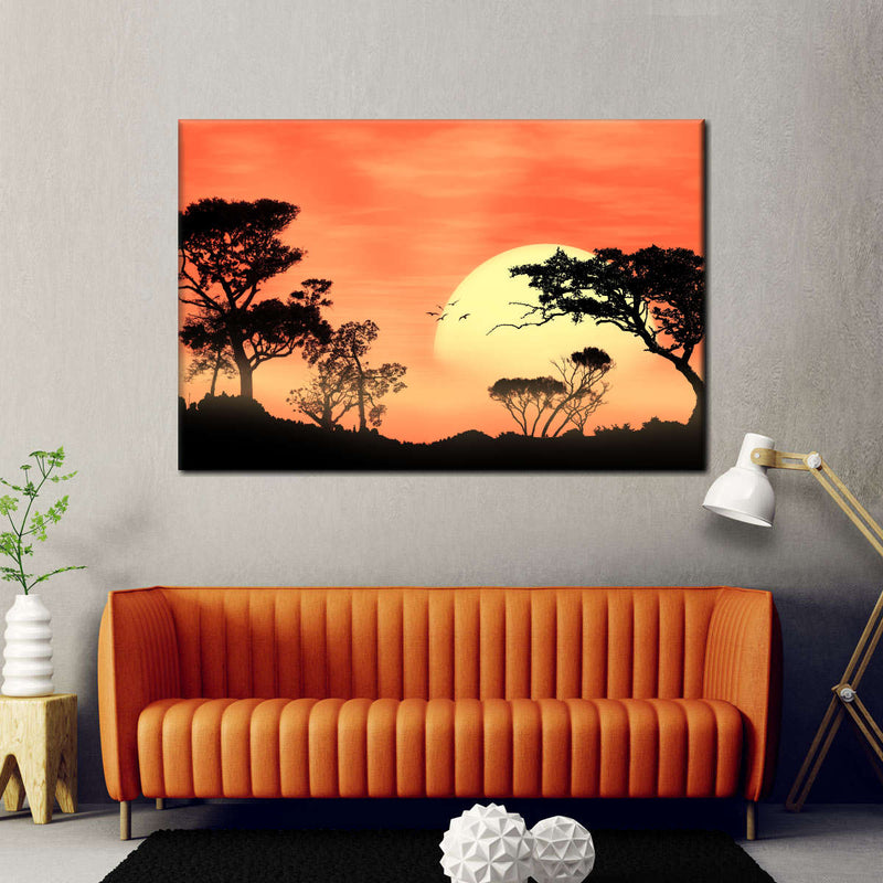 Sunrise In Africa Wall Art