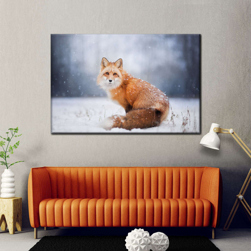 Little Red Fox Portrait Wall Art