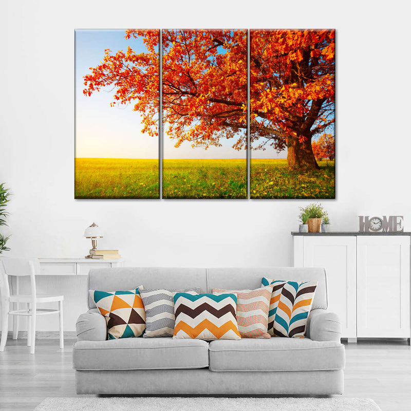 Autumn Oak Tree Wall Art