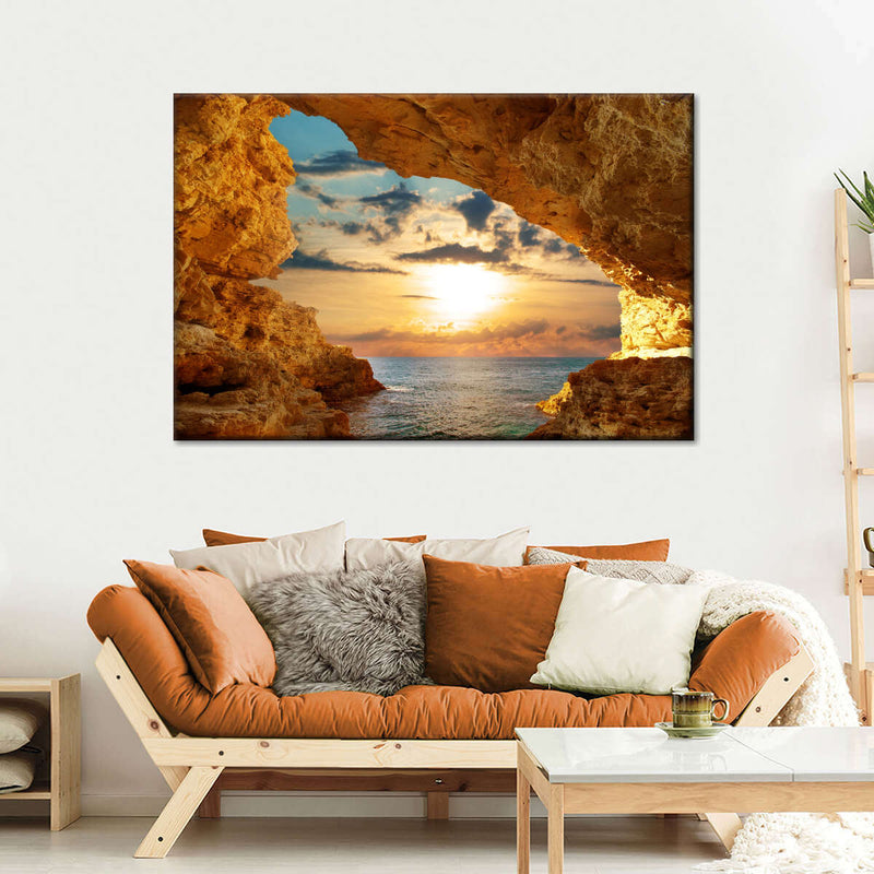 Bright Beach Sunrise Wall Art