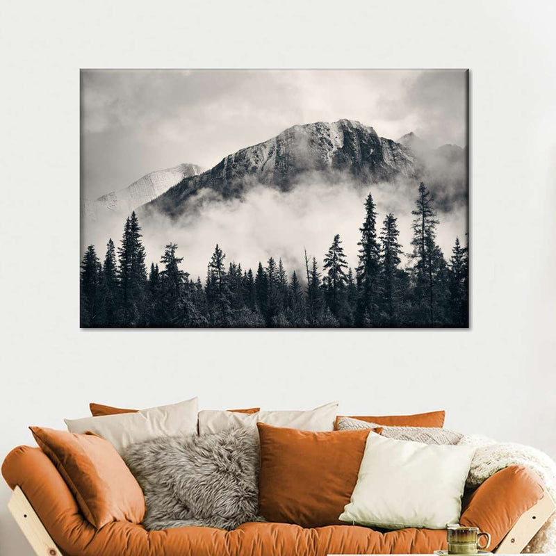 Banff Park Mountain Scene Wall Art