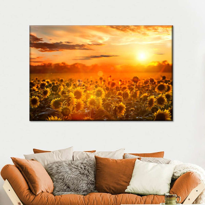 Yellow Sunset Wall Art