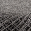 Moapa Charcoal Wool Pouf