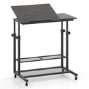 Mobile Stand up Desk Height Adjustable Standing Table with Tilting Tabletop by LJGDeals