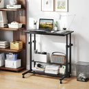 Mobile Stand up Desk Height Adjustable Standing Table with Tilting Tabletop by LJGDeals