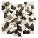 Mocha Natural Pebble Mosaics 12x12
