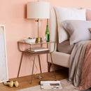 Gold Geyik Metal Nightstand