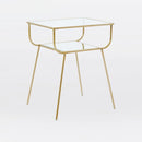 Gold Geyik Metal Nightstand