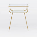 Gold Geyik Metal Nightstand