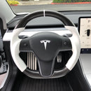 Model 3 / Y Sport Round Carbon Fiber Steering wheel 【Style 41】