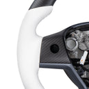 Model 3 / Y Sport Round Carbon Fiber Steering wheel 【Style 41】