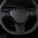 Model 3 / Y Steering Wheel Patch - Carbon Fiber Interior Mods