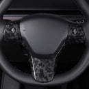 Model 3 / Y Steering Wheel Patch - Carbon Fiber Interior Mods