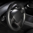 Model 3 / Y Steering Wheel Patch - Carbon Fiber Interior Mods