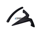 Model 3 / Y T Logo Overlay Front & Rear - Real Carbon Fiber Exterior