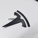 Model 3 / Y T Logo Overlay Front & Rear - Real Carbon Fiber Exterior