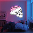 UV Printed Skull Brain Neon Wall Art- LV0097