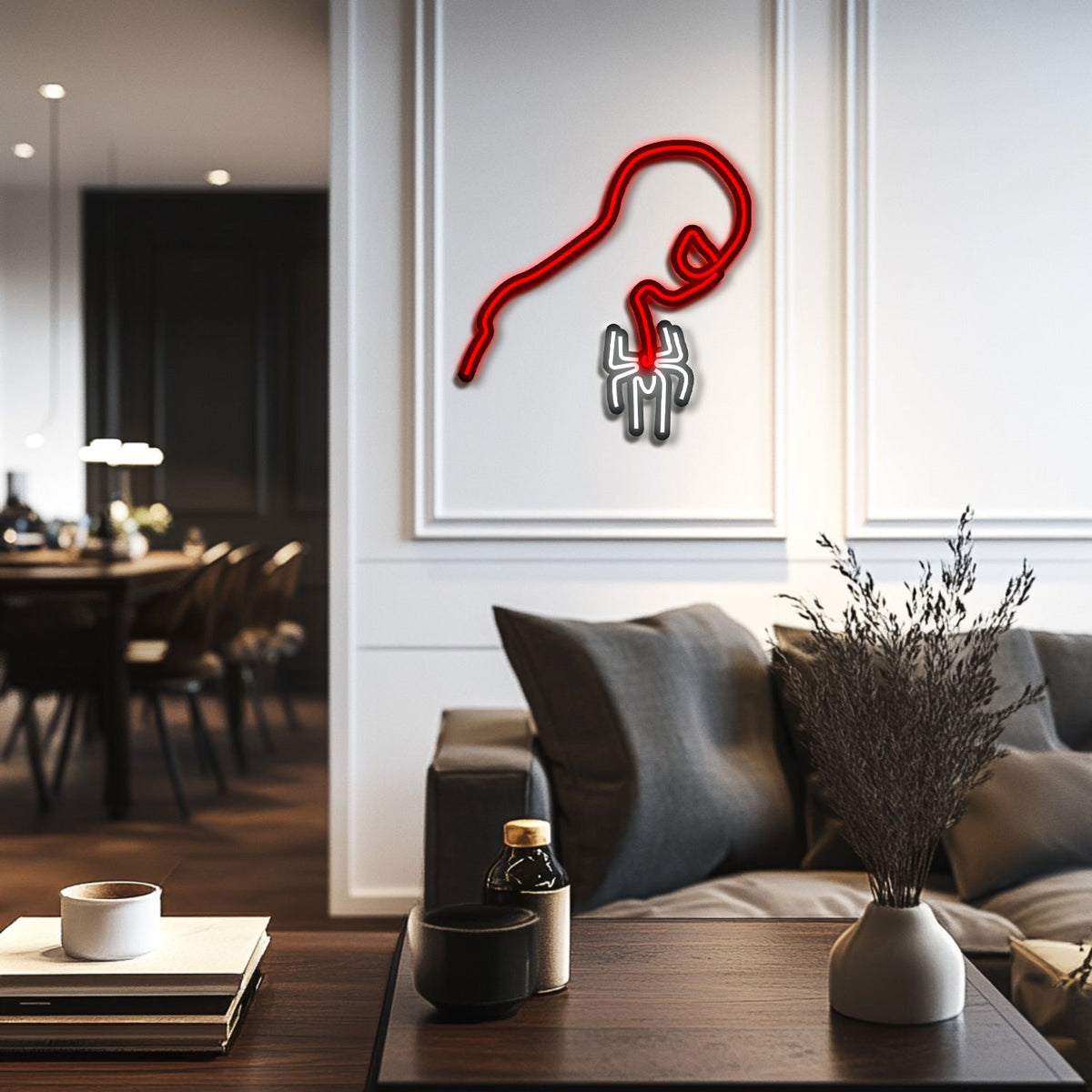 Spiderman Metal Neon Wall Art- LN0112, photo 3 of 5