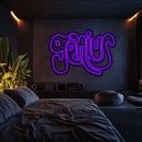 Genius Metal Neon Wall Art- LN0138