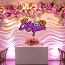 King and Queen Wedding Metal Neon Wall Art- LN0154