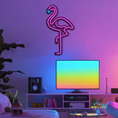 Flamingo Metal Neon Wall Art- LN0108