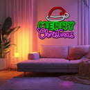 Merry Christmas Metal Neon Wall Art- LN0180