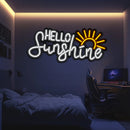 Hello Sunshine Metal Neon Wall Art- LN0234