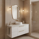 Shield Wall Mirror - Gio Ponti Style Brass Mirror