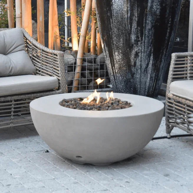 Elementi Modeno - Roca Round Concrete Fire Pit Table, photo 2 of 5