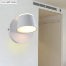 GobekUsa Modern 1/2/3-Light Bedroom Wall Sconce with Cone Metal Shade - White/Black Vanity Lighting Fixture in White Light