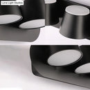 GobekUsa Modern 1/2/3-Light Bedroom Wall Sconce with Cone Metal Shade - White/Black Vanity Lighting Fixture in White Light
