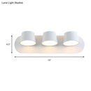 GobekUsa Modern 1/2/3-Light Bedroom Wall Sconce with Cone Metal Shade - White/Black Vanity Lighting Fixture in White Light